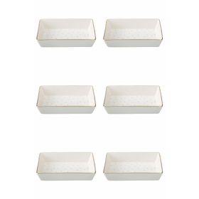 Porland 04LFH000583 Forest 12x20 CM 6'lı Kahvaltı Meze Tabağı