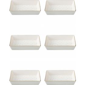 Porland 04LFH000583 Forest 12x20 CM 6'lı Kahvaltı Meze Tabağı