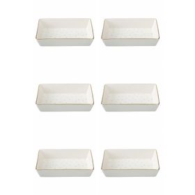 Porland 04LFH000583 Forest 12x20 CM 6'lı Kahvaltı Meze Tabağı