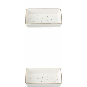 Porland 04LFH000587 Forest 7x11 cm 2'li Kahvaltı ve Meze Tabağı