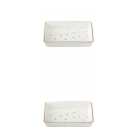 Porland 04LFH000587 Forest 7x11 cm 2'li Kahvaltı ve Meze Tabağı