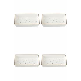 Porland 04LFH000587 Forest 7x11 cm 4'lü Kahvaltı ve Meze Tabağı