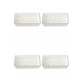 Porland 04LFH000587 Forest 7x11 cm 4'lü Kahvaltı ve Meze Tabağı