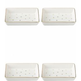 Porland 04LFH000587 Forest 7x11 cm 4'lü Kahvaltı ve Meze Tabağı