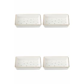 Porland 04LFH000587 Forest 7x11 cm 4'lü Kahvaltı ve Meze Tabağı