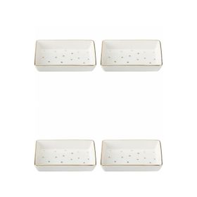 Porland 04LFH000587 Forest 7x11 cm 4'lü Kahvaltı ve Meze Tabağı