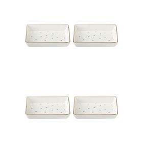 Porland 04LFH000587 Forest 7x11 cm 4'lü Kahvaltı ve Meze Tabağı