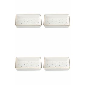 Porland 04LFH000587 Forest 7x11 cm 4'lü Kahvaltı ve Meze Tabağı