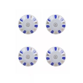 Porland 04POR005232 Mavi 11 cm 4'lü Yaldız Çay Tabağı