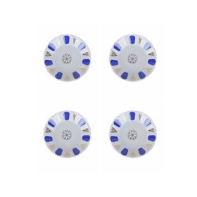 Porland 04POR005232 Mavi 11 cm 4'lü Yaldız Çay Tabağı