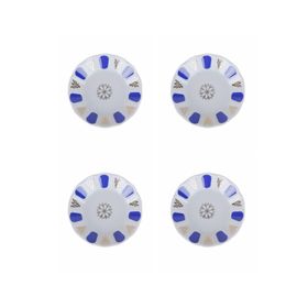 Porland 04POR005232 Mavi 11 cm 4'lü Yaldız Çay Tabağı