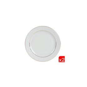 Porland 04POR031036 2'li 20 cm Hazan Altın Yaldız Düz Tabak