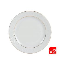 Porland 04POR031036 2'li 20 cm Hazan Altın Yaldız Düz Tabak