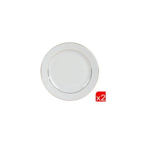 Porland 04POR031036 2'li 20 cm Hazan Altın Yaldız Düz Tabak