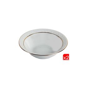 Porland 04POR031042 15 cm 2'li Hazan Altın Yaldız Çorba Kasesi