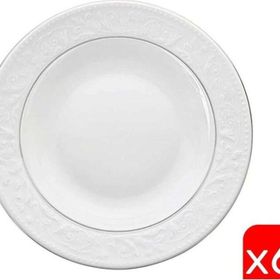 Porland 04POR031144 22 cm 6'lı Hazan Platin Yaldız Çukur Tabak
