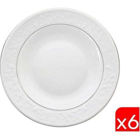 Porland 04POR031144 22 cm 6'lı Hazan Platin Yaldız Çukur Tabak