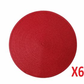 Porland 04STY005182 38 cm 6'lı Vista Kırmızı Amerikan Servis