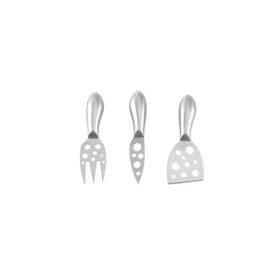 Porland 04STY007738 Ding Peynir Çatal Bıçak Spatula Seti