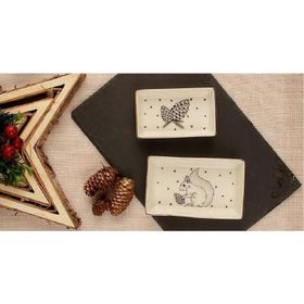 Porland 11-13 cm Forest 2 Parça Kahvaltı Meze Tabağı