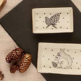 Porland 11-13 cm Forest 2 Parça Kahvaltı Meze Tabağı