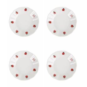 Porland 11 cm 4'lü 04POR005251 Uğur Böceği Çay Tabağı