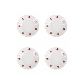 Porland 11 cm 4'lü 04POR005251 Uğur Böceği Çay Tabağı