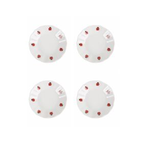Porland 11 cm 4'lü 04POR005251 Uğur Böceği Çay Tabağı