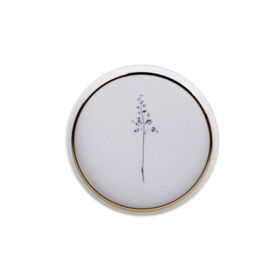Porland 18 cm Botanical Desen8 Tekli Düz Tabak