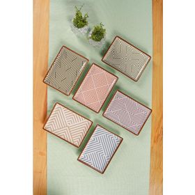 Porland 18x13 cm 6'lı Azelya Kahvaltı Meze Tabağı