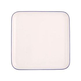 Porland 18x18 cm Blue Stripe Düz Tabak