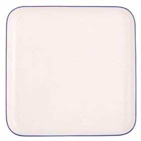 Porland 18x18 cm Blue Stripe Düz Tabak