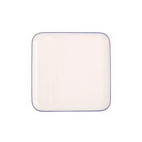 Porland 18x18 cm Blue Stripe Düz Tabak