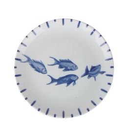Porland 19 cm Marıne Blue Desen4 Düz Tabak