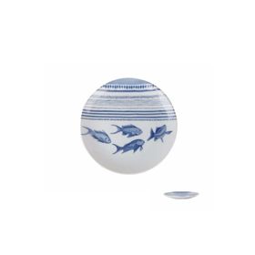Porland 19 cm Marıne Blue Desen5 Düz Tabak