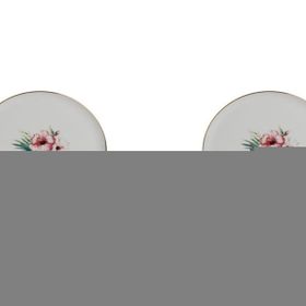 Porland 20 cm Exotic Çiçek Desen 1 Düz Tabak