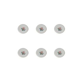 Porland 20 cm Exotic Çiçek Desen 1 Düz Tabak