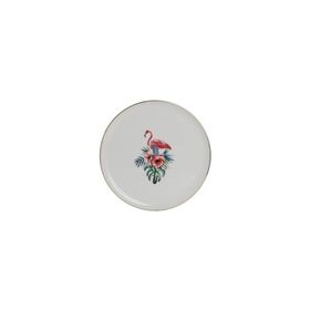 Porland 20 cm Exotic Flamingo Desen4 Düz Tabak
