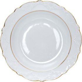 Porland 20 cm Queen Altın Yaldız Çukur Tabak