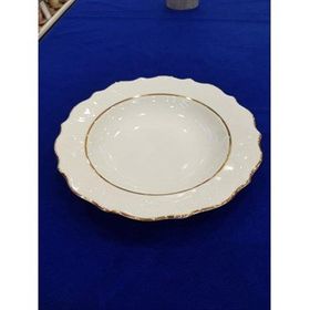 Porland 20 cm Queen Altın Yaldız Çukur Tabak