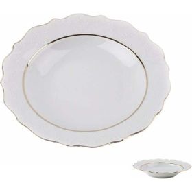 Porland 20 cm Queen Altın Yaldız Çukur Tabak