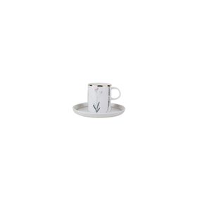 Porland 200 cc Botanıcal Tabaklı Çay Fincanı