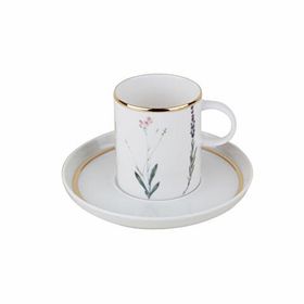 Porland 200 cc Botanıcal Tabaklı Çay Fincanı