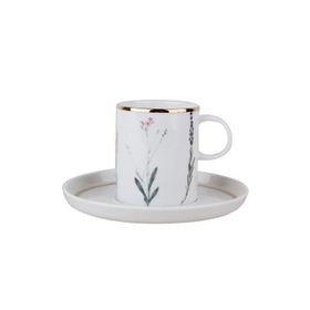 Porland 200 cc Botanıcal Tabaklı Çay Fincanı