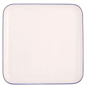 Porland 21x21 cm Blue Stripe Düz Tabak