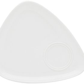Porland 25 cm Beyaz Üçgen Kahvaltı Tabağı