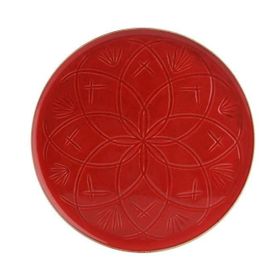 Porland 27 cm Christina Kırmızı Düz Tabak