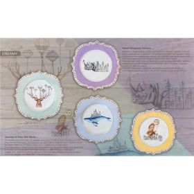 Porland 28 cm Dreamy Geyik Düz Tabak