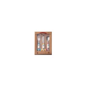 Porland 3 Parça 04FST001627 Mini Rocket Çocuk Çatal Kaşık Bıçak Takımı