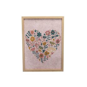 Porland 30x40 cm Pembe Kalp Bebek Çocuk Tablo